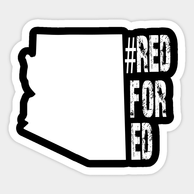 Arizona teacher tshirt protest Sticker by aaltadel